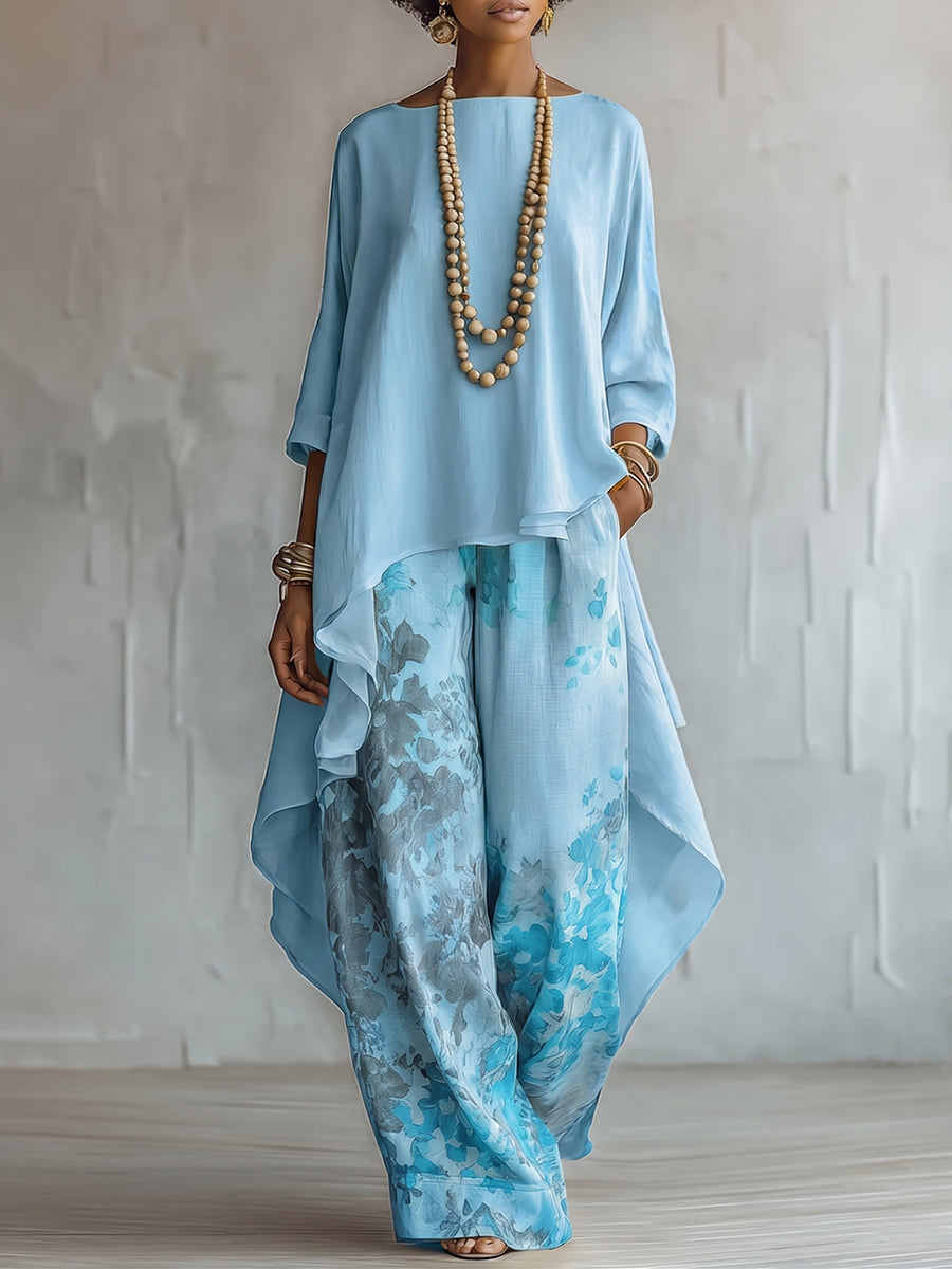 Beatrice | Completo Boho Floreale dal Fascino Mediterraneo