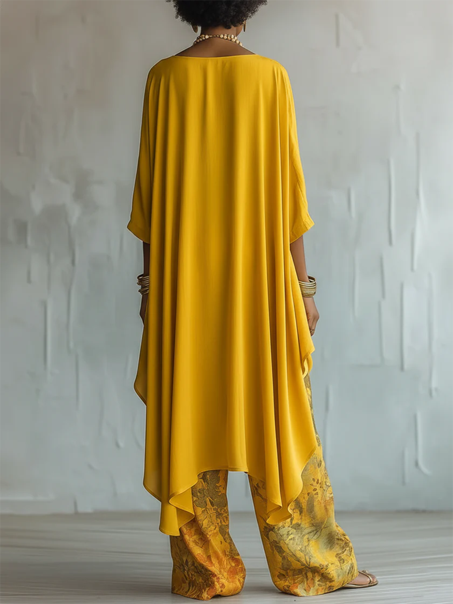 Beatrice | Completo Boho Floreale dal Fascino Mediterraneo