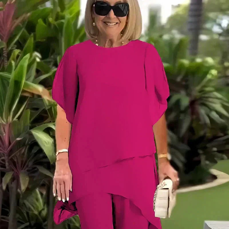 Symfonia jedwabiu™ – Elegancki komplet z szyfonu