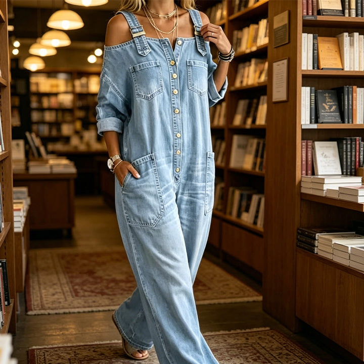 🥳VENTE EXCEPTIONNELLE 2026🥳💞Plus de 50 000 unités vendues👗👗 ! 50 % de réduction !Combinaison ample à jambes larges et poches