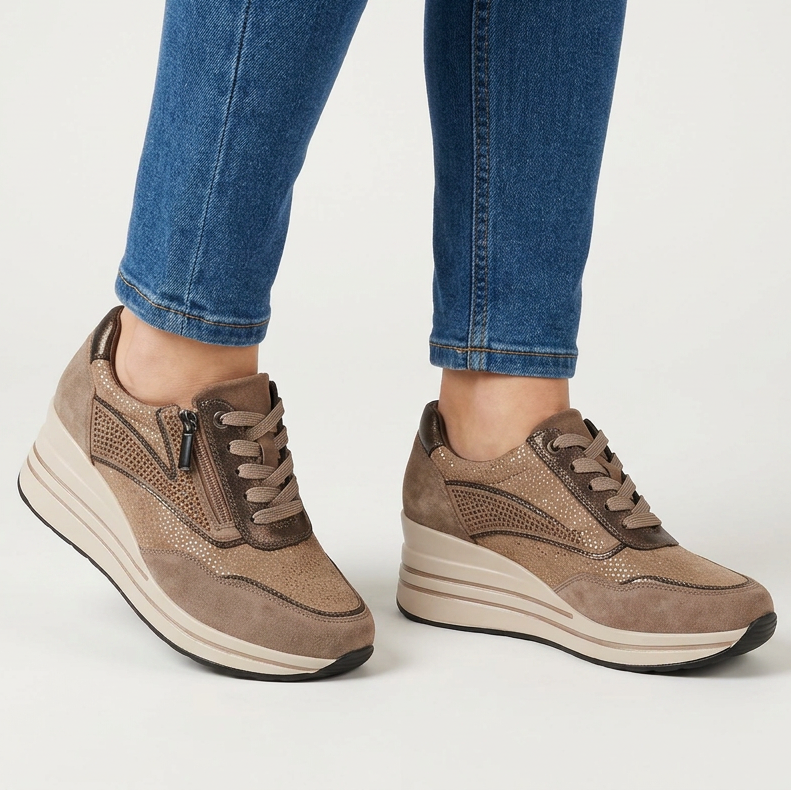 Tosca | Sneakers Comode con Zeppa