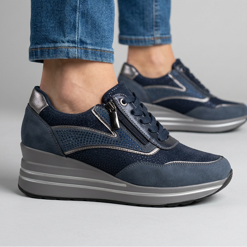 Tosca | Sneakers Comode con Zeppa